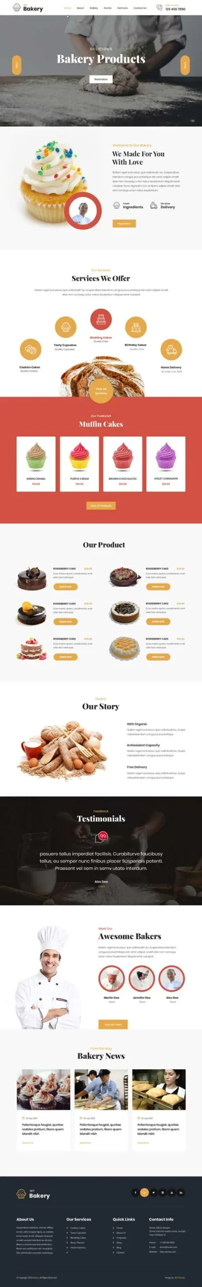 Bakery WordPress Theme