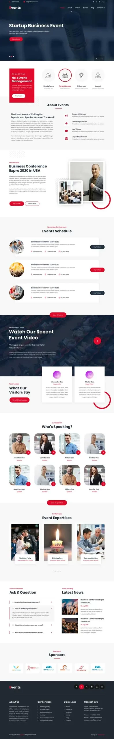 Conference WordPress Theme