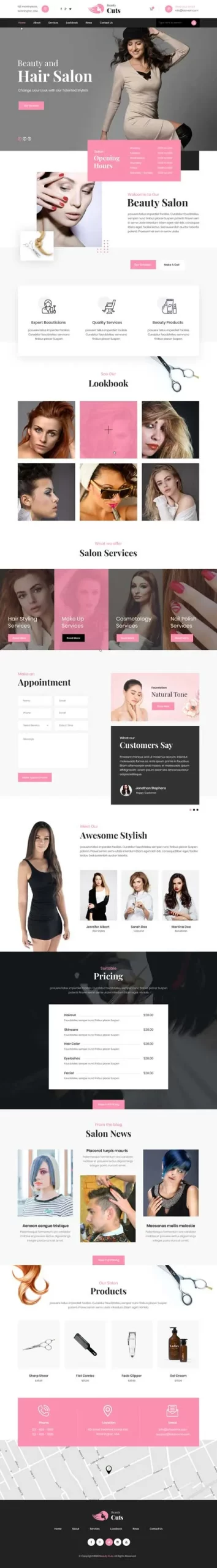 Hair Stylist WordPress Theme