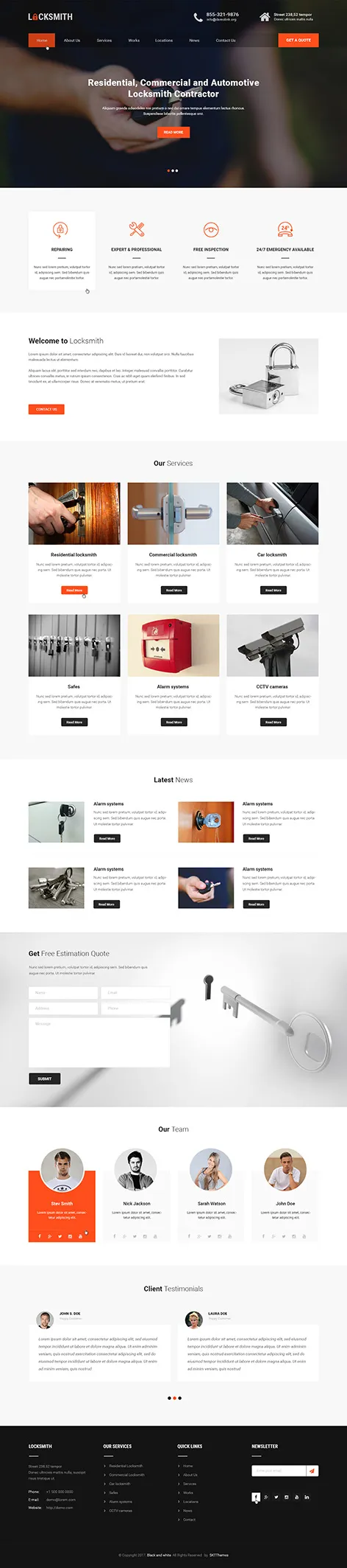 Locksmith WordPress Theme