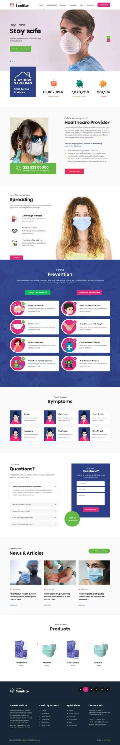 Medical Prevention WordPress Theme