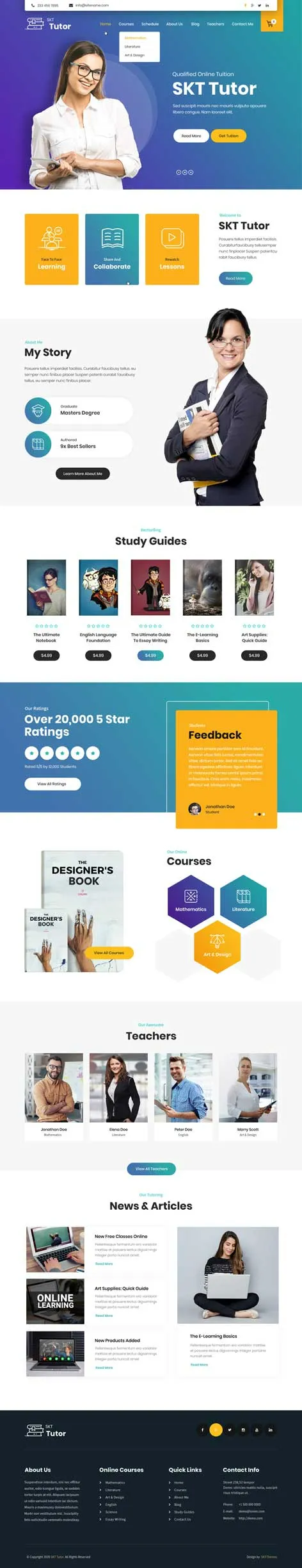 Private Tutor WordPress Theme