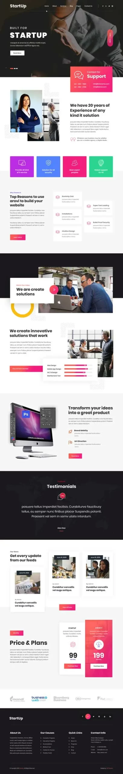 Start Up WordPress Theme