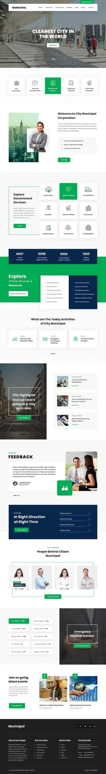 Municipality WordPress Theme