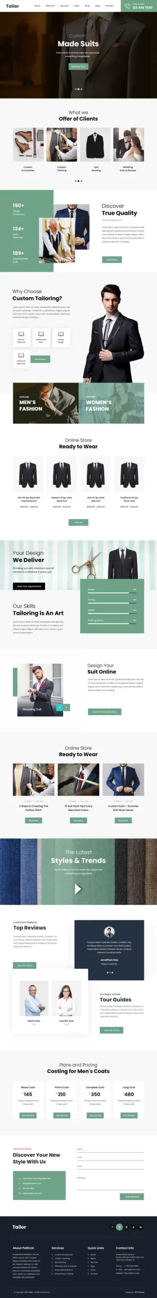 Tailoring Services WordPress Theme