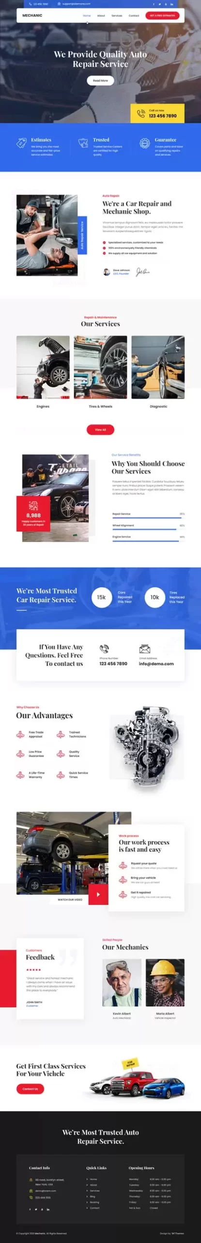 Auto Services WordPress Theme