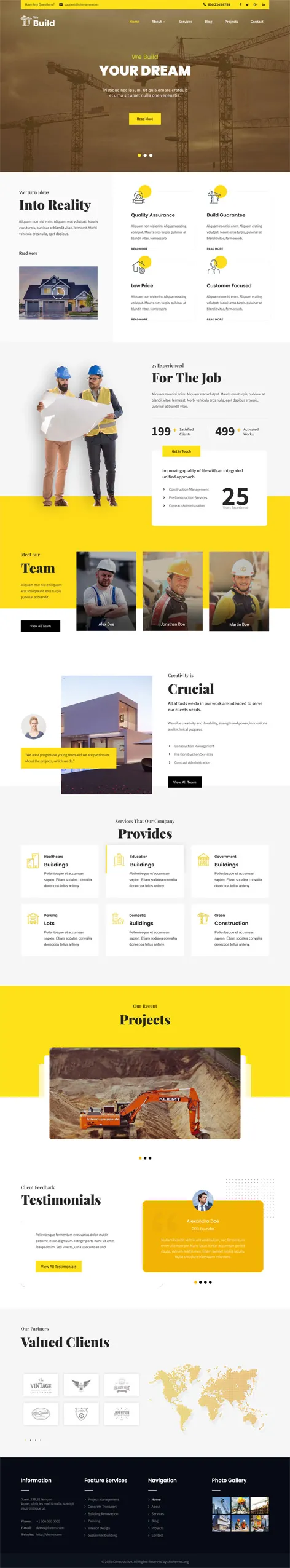 Home Builder WordPress Theme