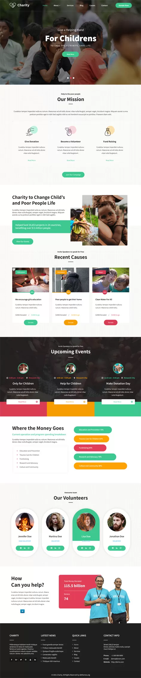 Nonprofit Charity WordPress Theme