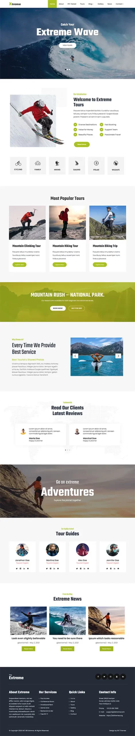 Outdoor Adventure WordPress Theme