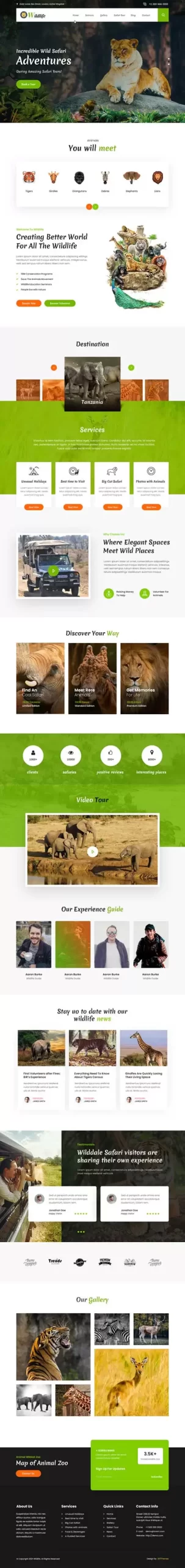 Safari WordPress theme