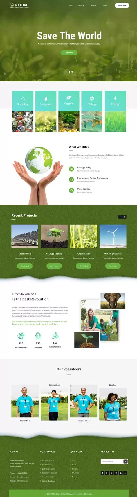 Simple Green WordPress Theme