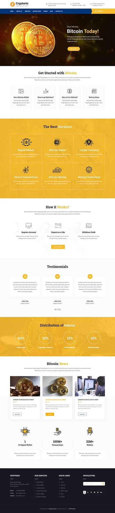 Bitcoin WordPress Theme