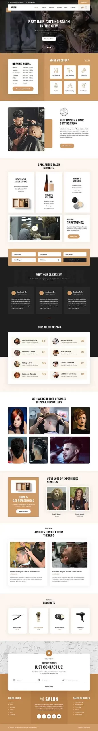 Hairdresser WordPress Theme