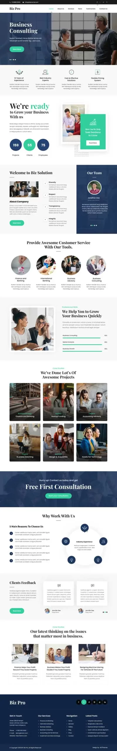 Company WordPress theme