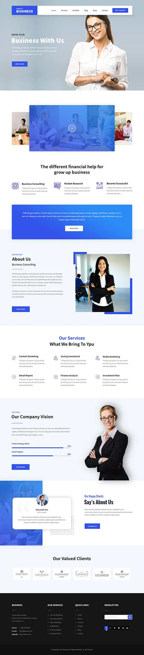 Corporative WordPress Theme