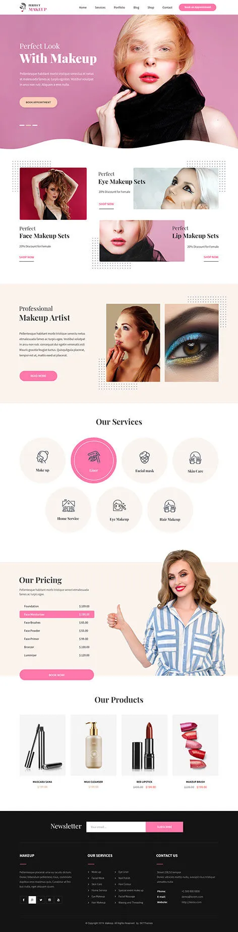 Makeup Product WordPress Theme