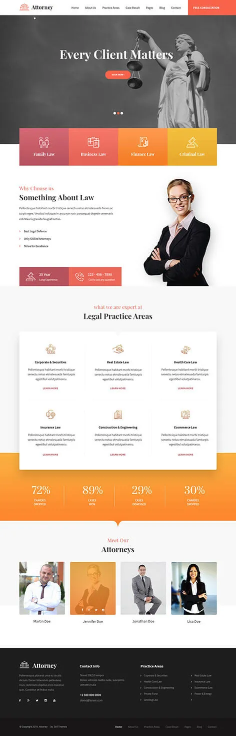 Law Firm WordPress Theme