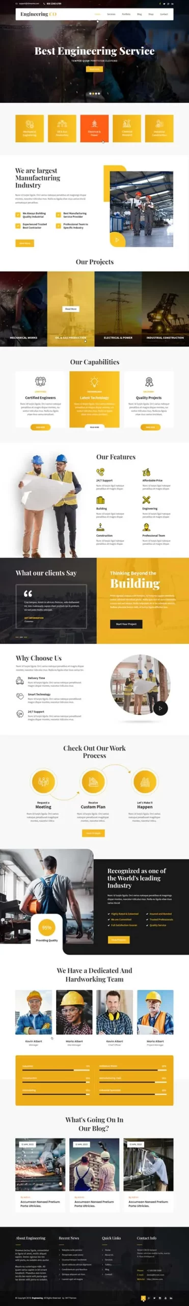 Machinery WordPress Theme