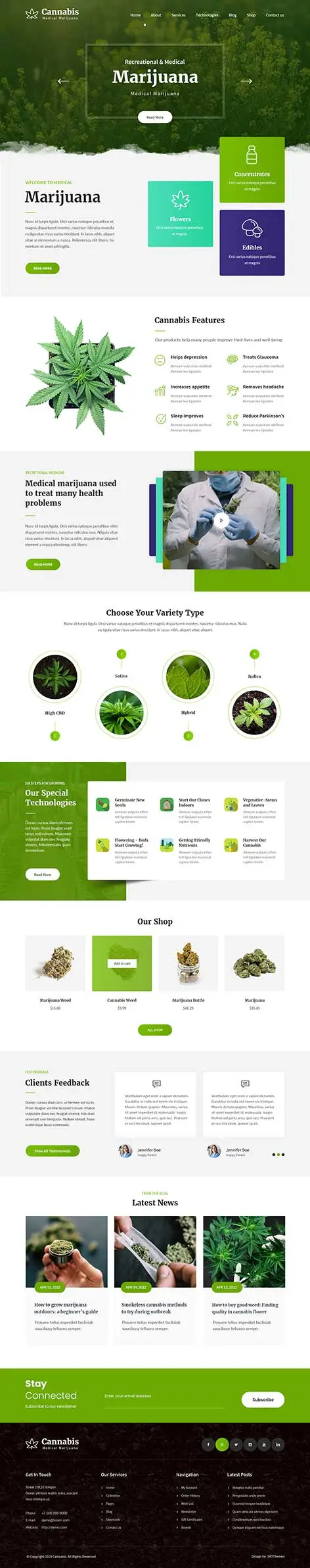 Medical Marijuana WordPress Theme