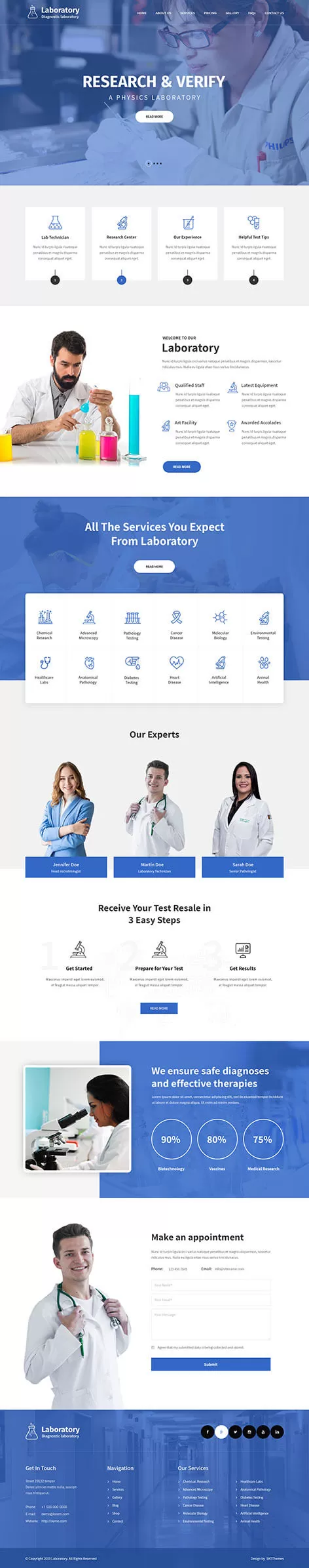 Science Lab WordPress Theme