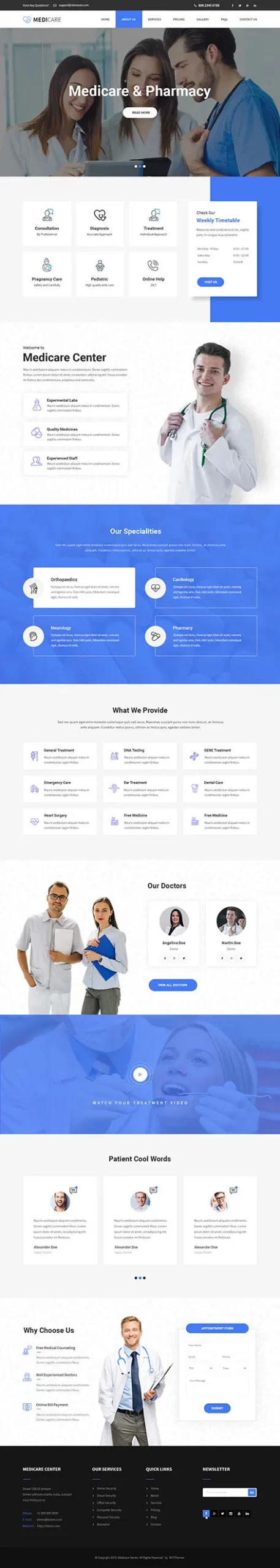 Physiotherapy WordPress Theme