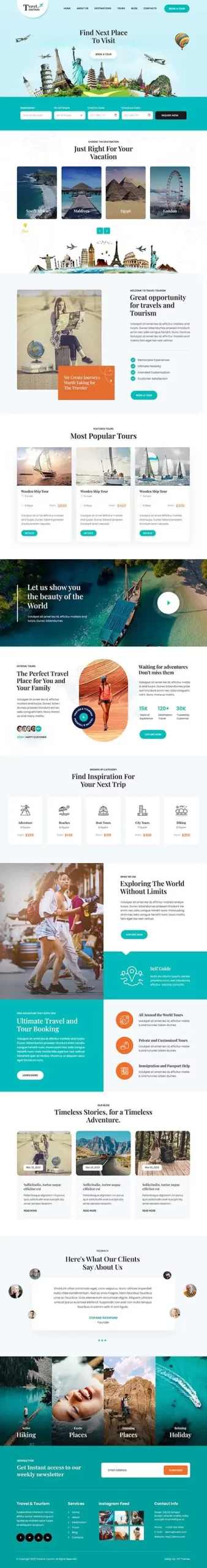 tourism WordPress theme