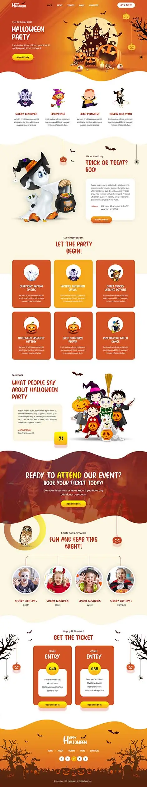 Halloween WordPress theme