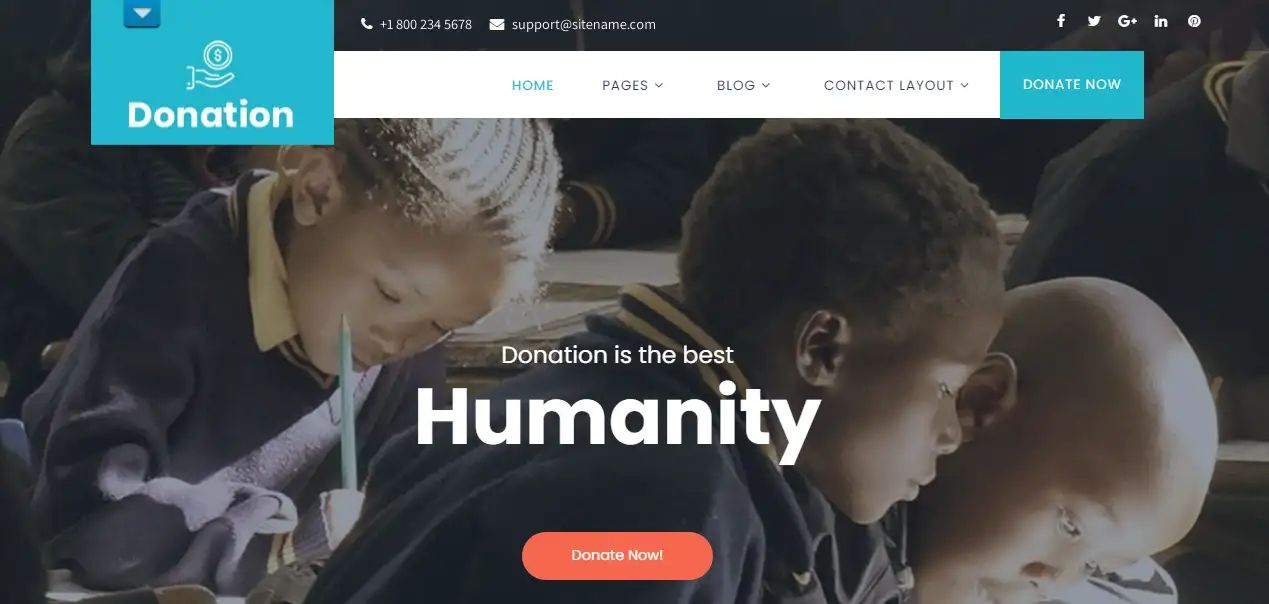 Donation Open Source WordPress Theme