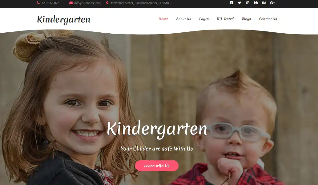 Kindergarten - Open Source WordPress Theme 