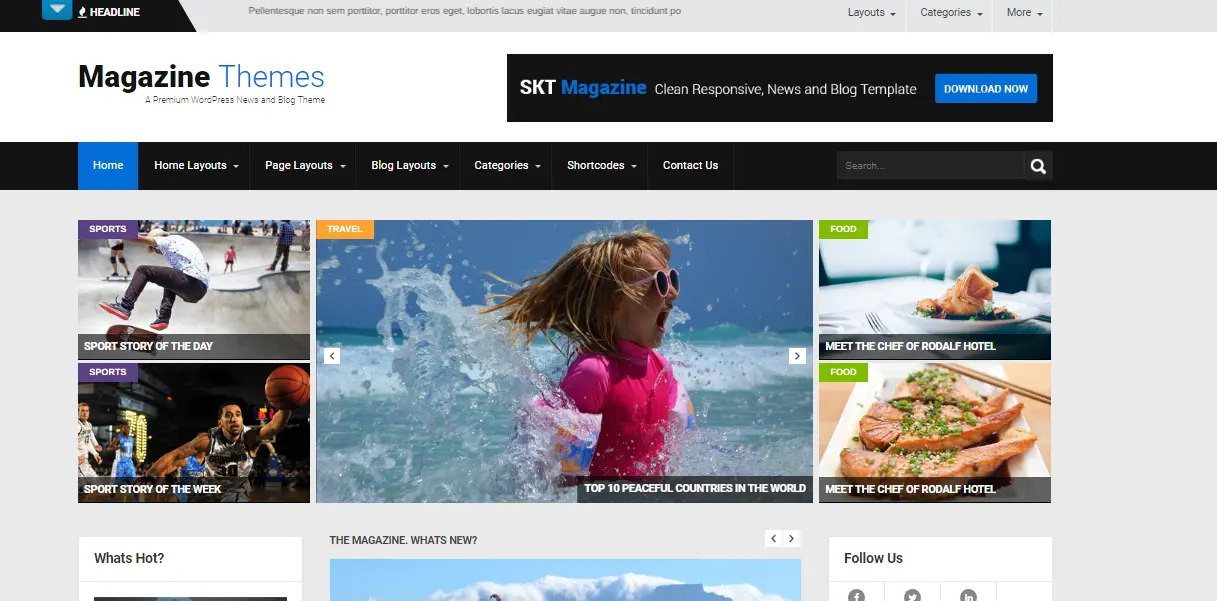 SKT Magzine WordPress Theme