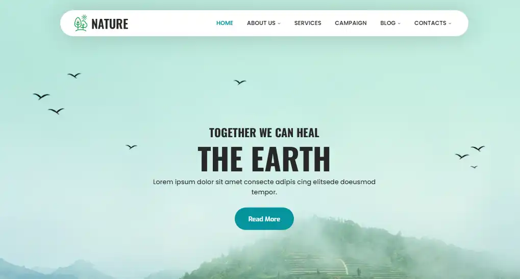 Nature WordPress Theme