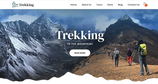 Hiking club wordpress theme