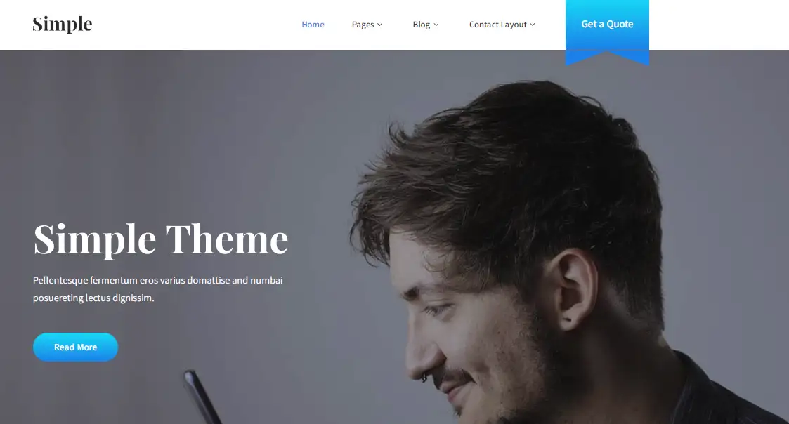 Simple - Open Source WordPress Theme