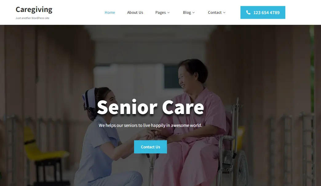 Caregiving Charity WordPress Theme