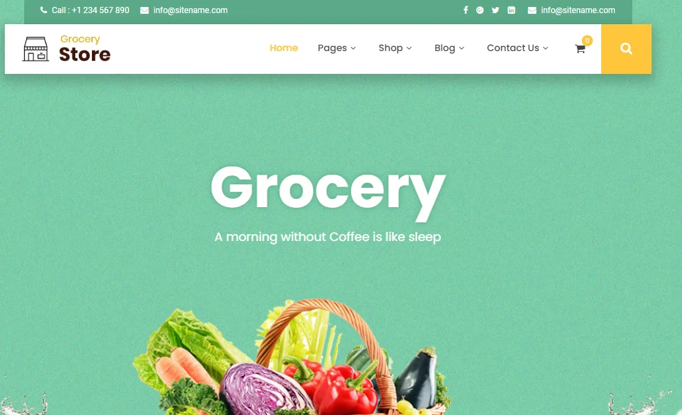 Grocery Store - Customizable WordPress Theme