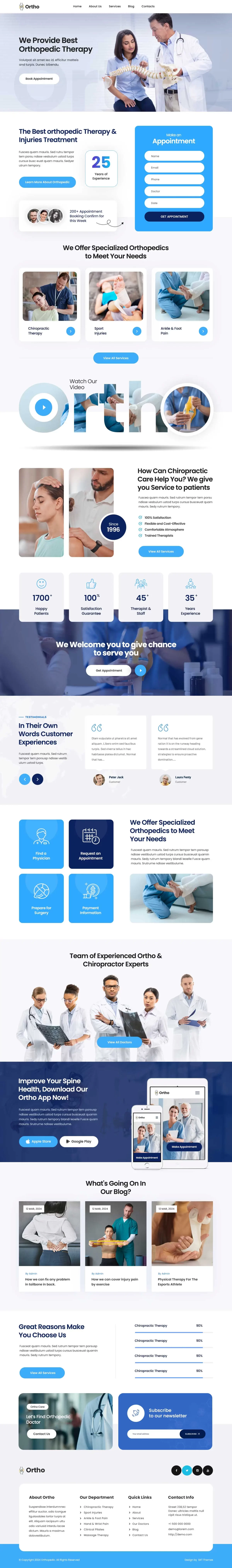 SKT Ortho - Physical Therapy WordPress Theme
