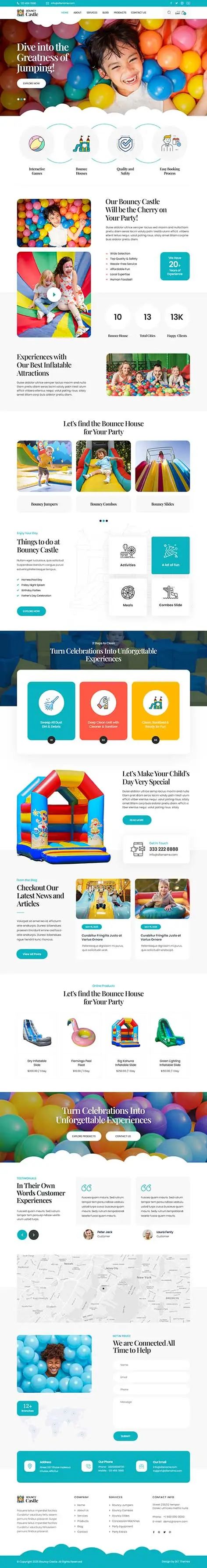 Bounce House Rental WordPress Theme