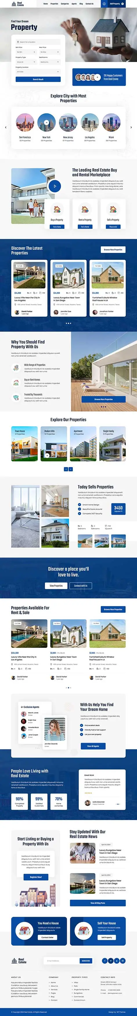 Real Estate Company WordPress Theme
